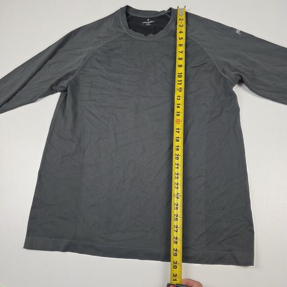 Fabletics Shirt Mens XL Gray Long Sleeve Performance Training Crewneck Athletic - Picture 4 of 9